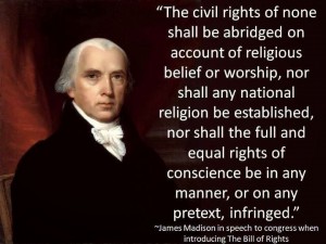James Madison on Religious Freedom