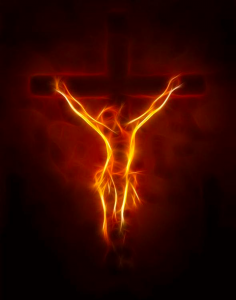 Jesus on fire